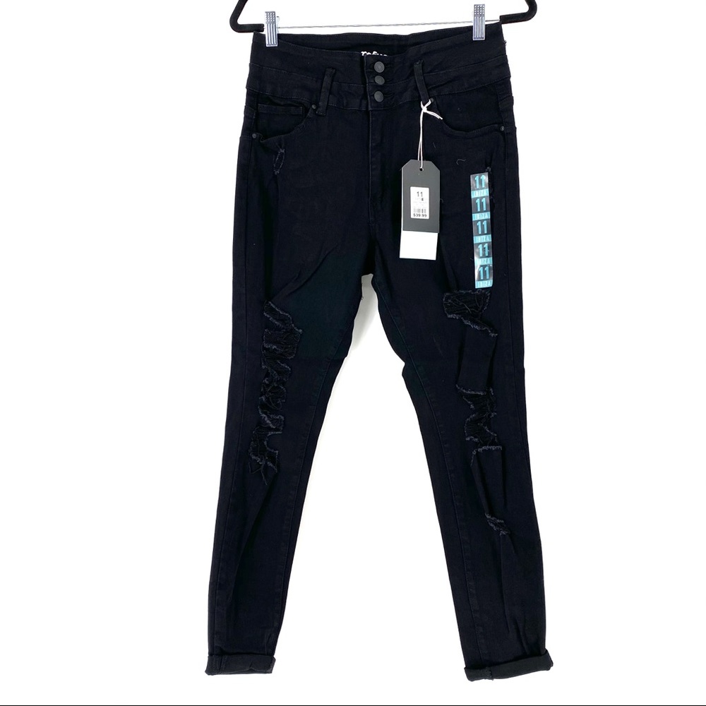 Refuge Ibiza High-Rise Push Up Distressed Jeans - Picture 2 of 9